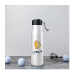 Witte thermosfles met logo 550 ml Step Up Sublim kleur wit afbeelding met logo