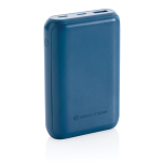 Powerbank met logo voor snel opladen drie apparaten Alameda kleur blauw