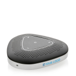 Hoge kwaliteit 360 speakerphone met microfoon Meetings kleur zwart met afdrukgebied