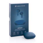 Premium in-ear oordopjes met touchcontol en meer Bryon kleur blauw weergave met doos