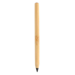 Duurzame bamboe pen laten bedrukken Bamboo Infinity kleur bruin vierde weergave