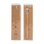 Duurzame bamboe pen laten bedrukken Bamboo Infinity kleur bruin weergave met doos