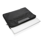 Laptophoes van gerecycled polyester 15,6” RPET Swiss Peak kleur zwart zesde weergave