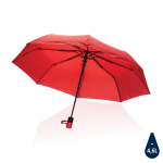 Kleine opvouwbare winddichte paraplu RPET Ø97 Windproof kleur rood