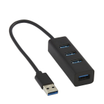 Multipoort met 4 bedrukte USB hubs USB 3.0 Adapt met afdrukgebied