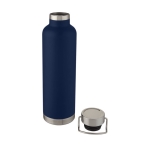 Grote thermos sportfles met metallic streep 1L Sport Large kleur donkerblauw tweede weergave