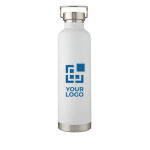 Grote thermos sportfles met metallic streep 1L Sport Large met afdrukgebied