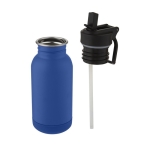 Kleine stalen sportfles met tuit voor kinderen 400ml Kids kleur blauw tweede weergave