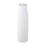 RVS thermosfles met handvat op de deksel 600ml Fancy kleur wit derde weergave