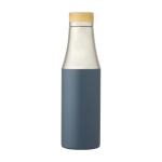 Tweekleurige thermosfles met elegant design 540ml Térmica Urban kleur petrol blauw tweede weergave voorkant