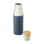 Tweekleurige thermosfles met elegant design 540ml Térmica Urban kleur petrol blauw tweede weergave