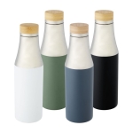 Tweekleurige thermosfles met elegant design 540ml Térmica Urban kleur petrol blauw tweede weergave meerdere kleuren