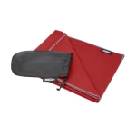 Sneldrogende sporthanddoek 130x80cm gerecycled 200 g/m2 Fitness RPET kleur rood