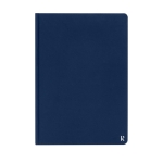 Elegant waterdicht papieren notitieboekje A5 Stonepaper Hard kleur marineblauw tweede weergave voorkant