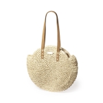 Tas voor casual gebruik met rond ontwerp en binnenvoering Moon kleur naturel tweede weergave