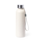 Fles met gemarmerde afwerking en transportband 600 ml Light kleur naturel  negende weergave