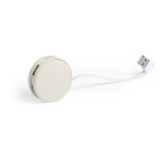 Compacte ronde USB-hub Eco-type Wheat Straw vierde weergave