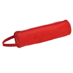 Klassiek gekleurde cilindrische etui met handvat Tubular kleur rood