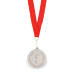 Metalen medaille bedrukken met rood lint Rank  negende weergave