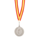 Metalen medaille bedrukken met rood lint Rank