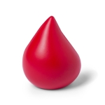 Stressbal met logo in de vorm van een waterdruppel Fall kleur rood  negende weergave