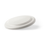 Bamboevezel frisbee met logo Eco Bamboo kleur naturel  negende weergave