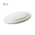 Bamboevezel frisbee met logo Eco Bamboo derde weergave