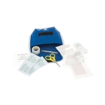 EHBO-kit met 17 accessoires en klittenband Emergency kleur blauw vierde weergave