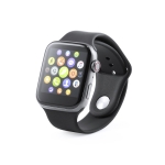 Bluetooth multifunctioneel smartwatch met logo Square kleur zwart  negende weergave