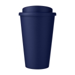 Dubbel geïsoleerde plastic koffiebeker 350 ml Takeaway Americano kleur donkerblauw tweede weergave