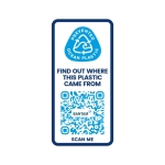 Gerecyclede plastic anti-lek bidon bedrukken 650ml Active kleur wit tweede weergave