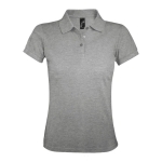 Dames poloshirt bedrukken van 200 g/m2 polyester en katoen SOL'S Prime kleur gemarmerd grijs