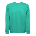 Sweatshirt van Italiaans katoen en polyesterfleece 240 g/m2 THC Colombo kleur turkoois eerste weergave