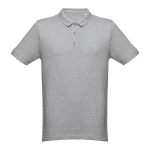 Katoenen polo in diverse kleuren 240 g/m2 THC Monaco kleur gemarmerd grijs