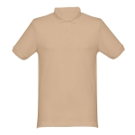 Katoenen polo in diverse kleuren 240 g/m2 THC Monaco kleur lichtbruin