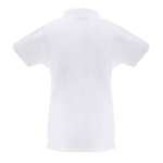 Katoenen dames polo shirt in diverse kleuren 240 g/m2 THC Monaco kleur wit tweede weergave