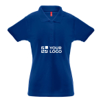 Reclame polo voor dames katoen en polyester 200 g/m2 THC Berlin met afdrukgebied