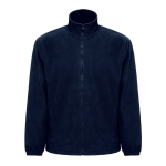 Fleecejacket laten bedrukken van polyester 300 g/m2 THC kleur donkerblauw eerste weergave