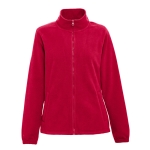 Fleece jas met full colour logo dames polyester 300 g/m2 THC Gama kleur rood eerste weergave