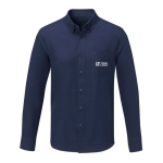 Overhemd met lange mouwen van 130 g/m2 katoen en polyester Elevate Essentials met afdrukgebied