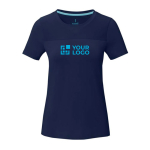 Duurzaam dames T-shirt van gerecycled polyester 160 g/m2 Elevate NXT met afdrukgebied