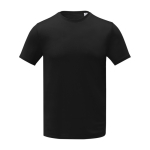 T-shirt met geborduurd logo van 105 g/m2 polyester Elevate Essentials kleur zwart tweede weergave voorkant