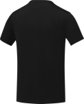 T-shirt met geborduurd logo van 105 g/m2 polyester Elevate Essentials kleur zwart derde weergave achterkant