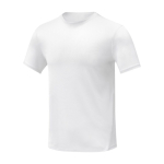 T-shirt met geborduurd logo van 105 g/m2 polyester Elevate Essentials kleur wit