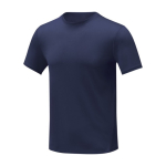 T-shirt met geborduurd logo van 105 g/m2 polyester Elevate Essentials kleur marineblauw tweede weergave voorkant