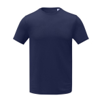 T-shirt met geborduurd logo van 105 g/m2 polyester Elevate Essentials kleur marineblauw