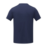 T-shirt met geborduurd logo van 105 g/m2 polyester Elevate Essentials kleur marineblauw tweede weergave achterkant