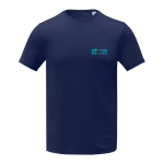 T-shirt met geborduurd logo van 105 g/m2 polyester Elevate Essentials met afdrukgebied