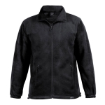 Fleece jas gemaakt van gerecycled plastic 280 g/m2 MKT Diston kleur zwart