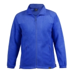 Fleece jas gemaakt van gerecycled plastic 280 g/m2 MKT Diston kleur blauw